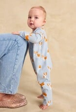 Tea Collection L/S POCKET BABY ROMPER CUTIE CORGIS