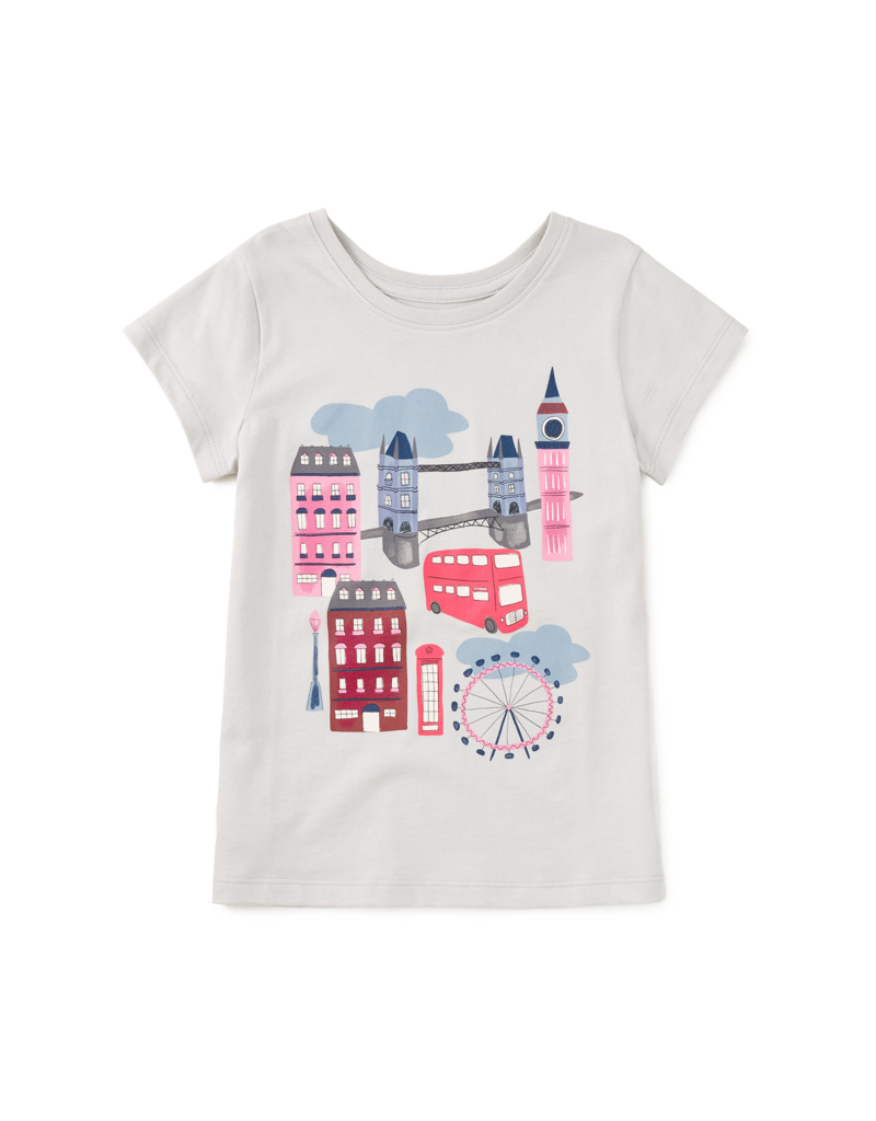 Tea Collection LONDON LANDMARKS GRAPHIC TEE DOVE
