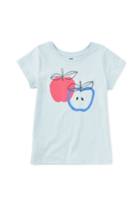 Tea Collection APPLE ORCHARD GRAPHIC TEE STERLING BLUE