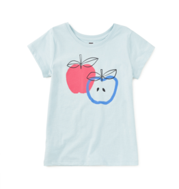 Tea Collection APPLE ORCHARD GRAPHIC TEE STERLING BLUE