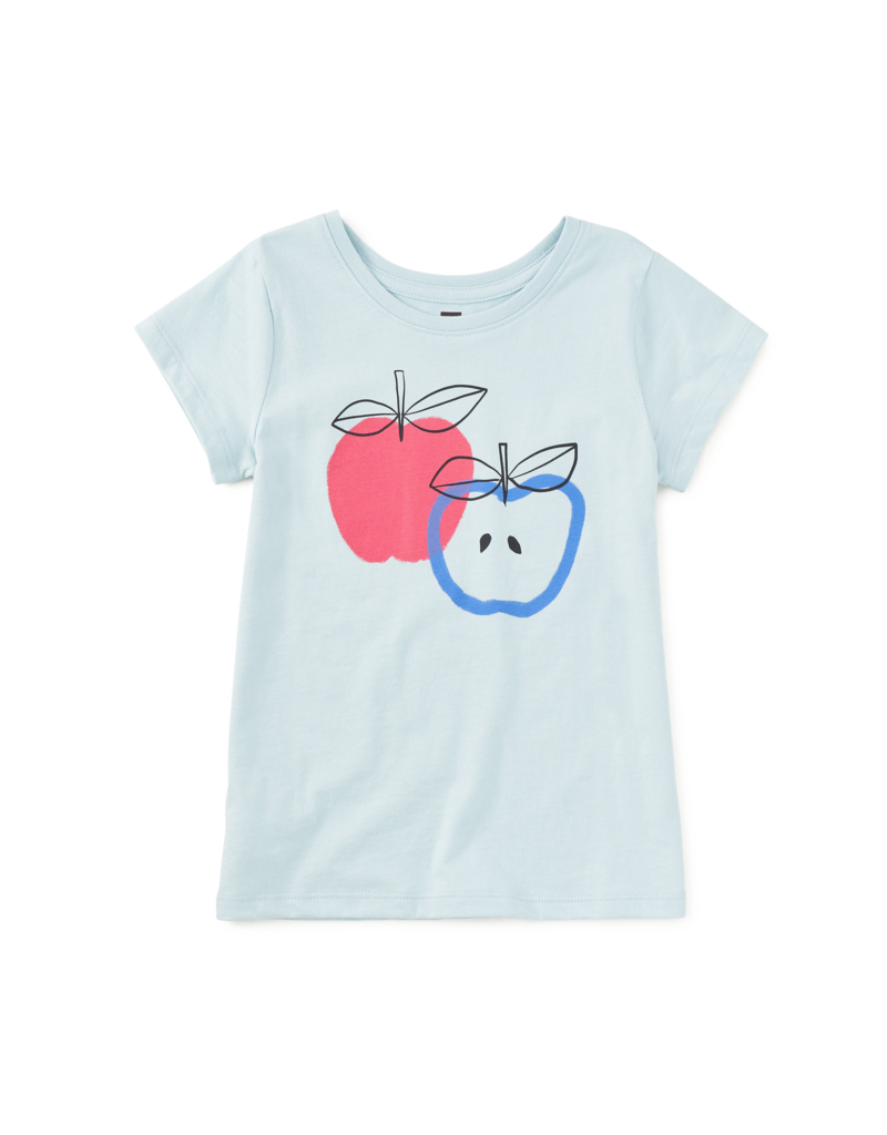 Tea Collection APPLE ORCHARD GRAPHIC TEE STERLING BLUE