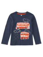 Tea Collection DOUBLE DECKER BUS GRAPHIC TEE INDIGO