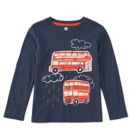 Tea Collection DOUBLE DECKER BUS GRAPHIC TEE INDIGO