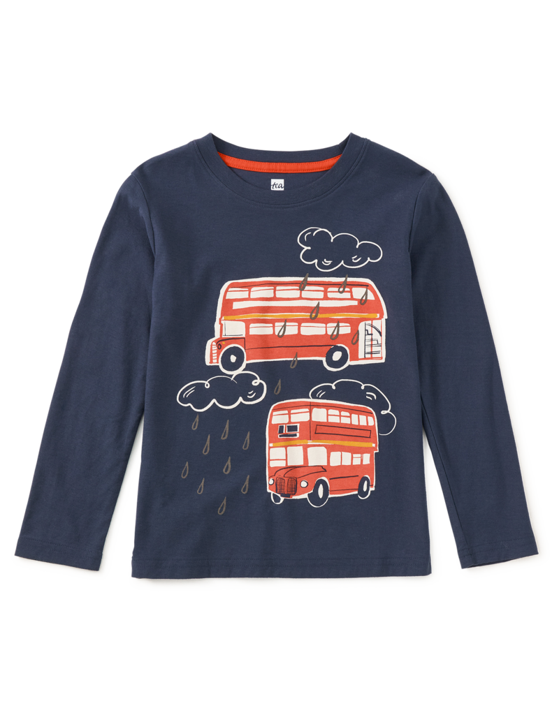Tea Collection DOUBLE DECKER BUS GRAPHIC TEE INDIGO