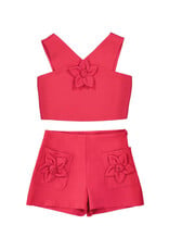 Mayoral Bermuda Fucshia Flower Set
