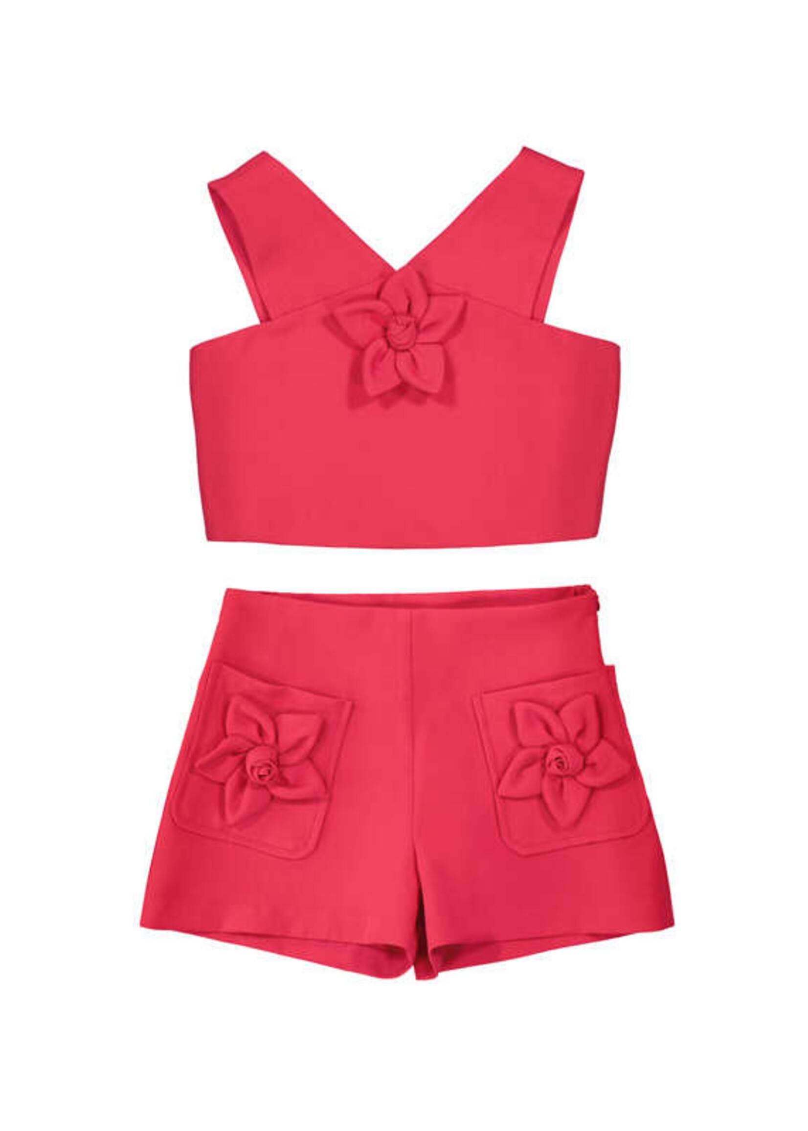 Mayoral Bermuda Fucshia Flower Set