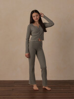 Rylee + Cru LLC TEEN FLARE RIB KNIT PANT MIDNIGHT STRIPE