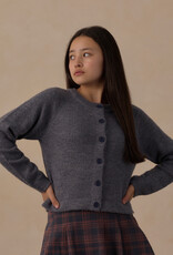 Rylee + Cru Inc. TEEN FUZZY CARDIGAN MIDNIGHT