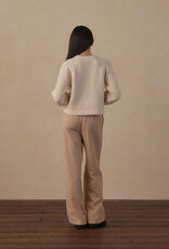 Rylee + Cru Inc. TEEN FUZZY CARDIGAN NATURAL