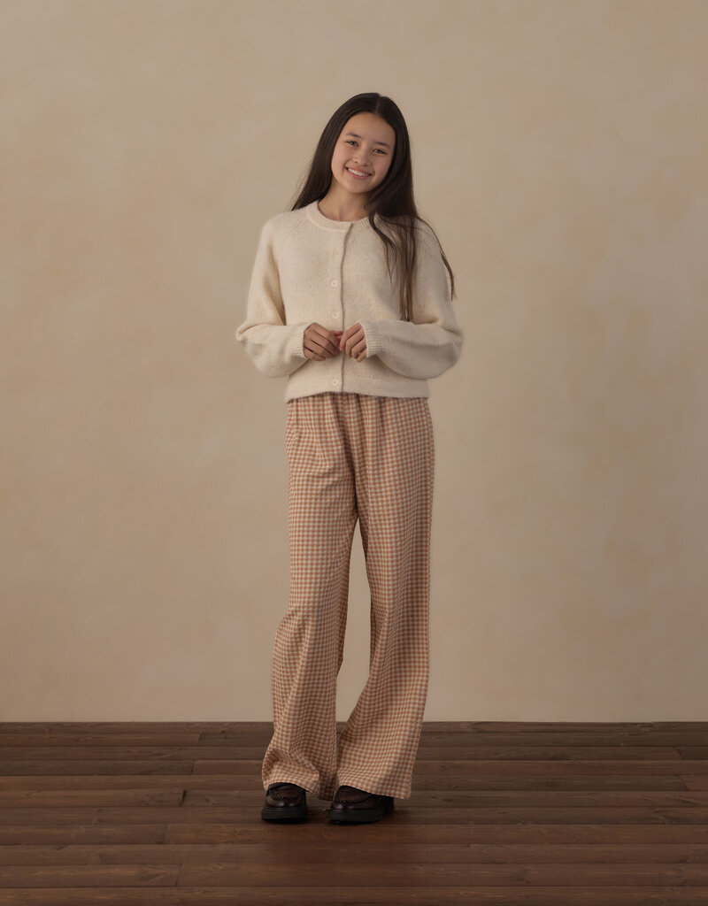 Rylee + Cru Inc. TEEN FUZZY CARDIGAN NATURAL