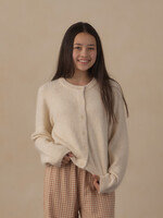 Rylee + Cru LLC TEEN FUZZY CARDIGAN NATURAL