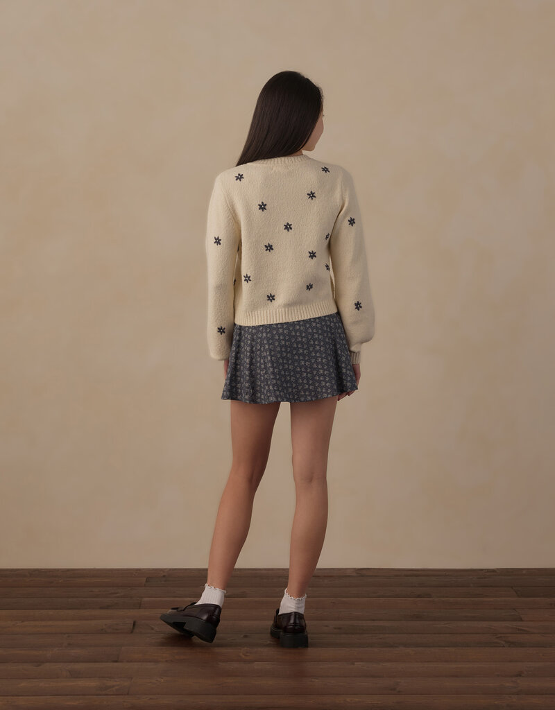 Rylee + Cru Inc. TEEN CHEYENNE CARDIGAN MIDNIGHT DAISIES