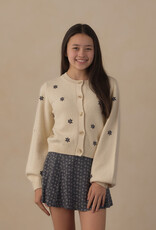Rylee + Cru Inc. TEEN CHEYENNE CARDIGAN MIDNIGHT DAISIES