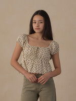 Rylee + Cru LLC TEEN RYLAN TOP VINTAGE FLEUR
