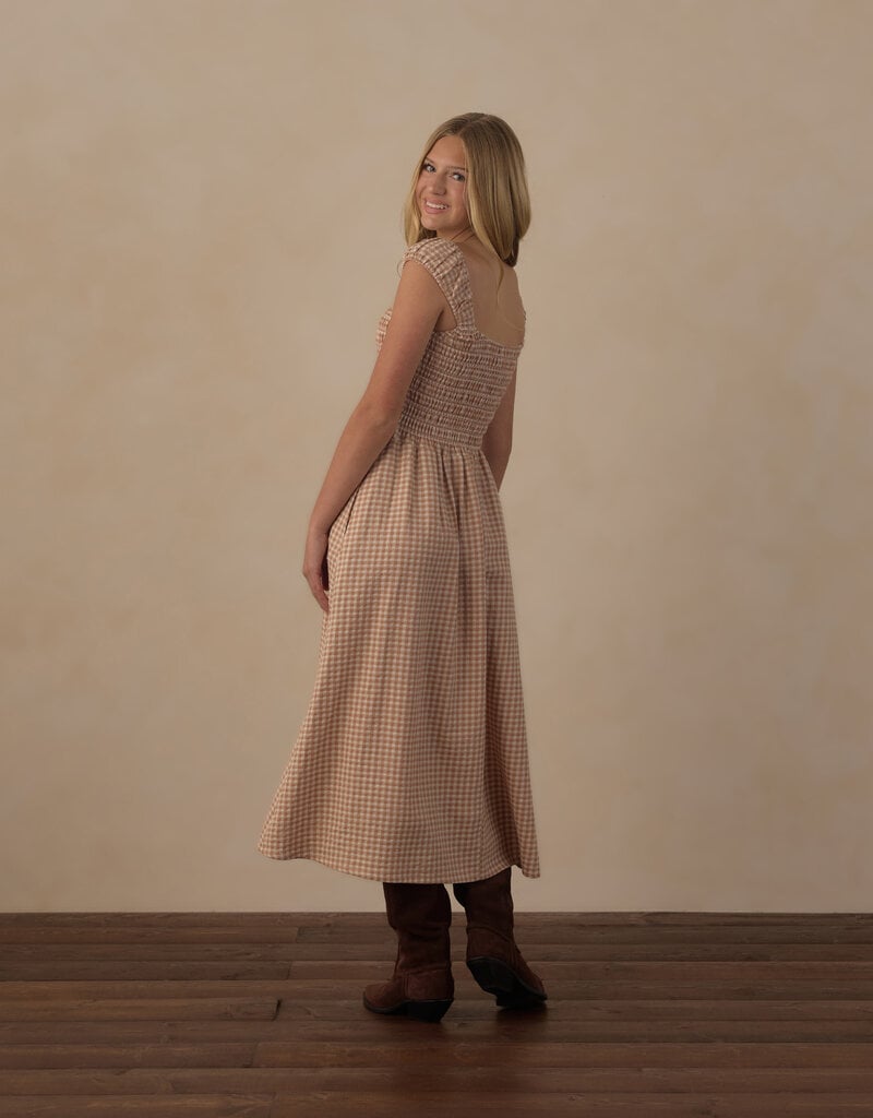 Rylee + Cru Inc. TEEN JESS DRESS FAWN GINGHAM