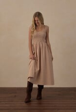 Rylee + Cru Inc. TEEN JESS DRESS FAWN GINGHAM