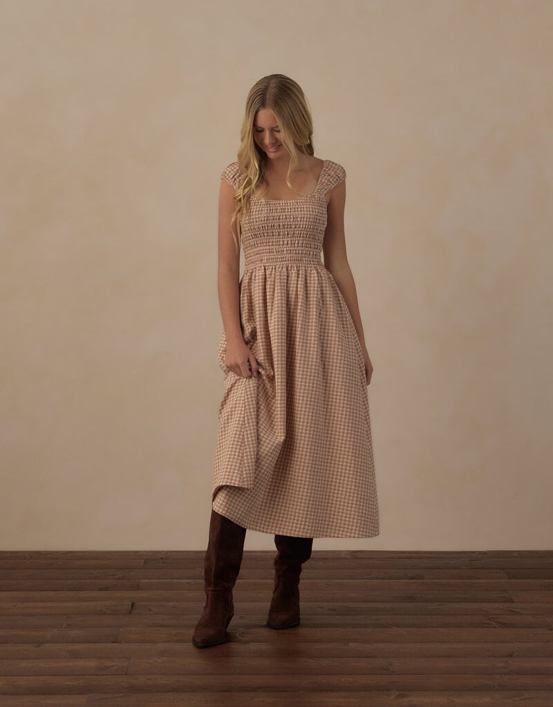 Rylee + Cru Inc. TEEN JESS DRESS FAWN GINGHAM