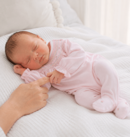 Magnolia Baby Junies Classic Bishop Footie Pink
