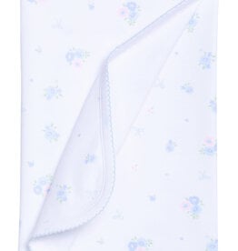 Little English Printed Blanket - Blue Bell Floral Blue Bell Floral