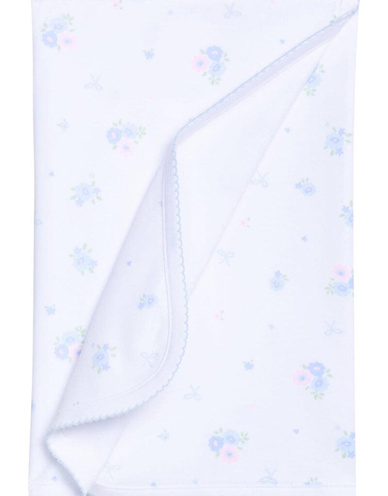 Little English Printed Blanket - Blue Bell Floral Blue Bell Floral