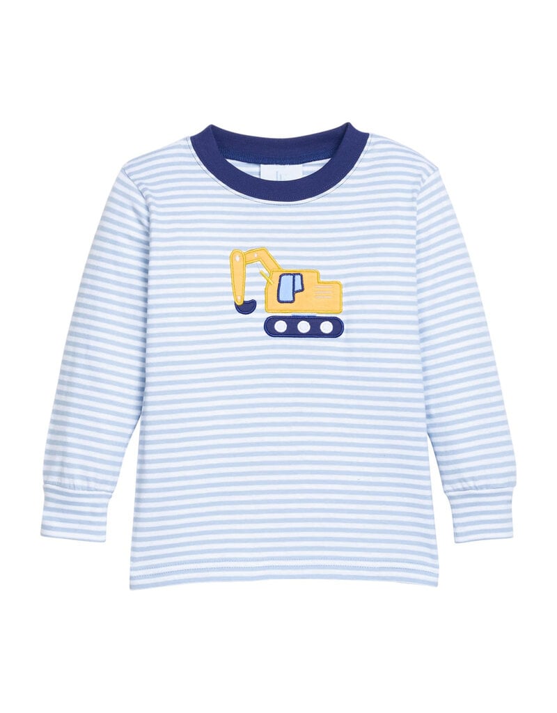 Little English Applique T-Shirt - Excavator