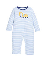 Little English Applique Romper - Excavator