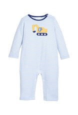 Little English Applique Romper - Excavator