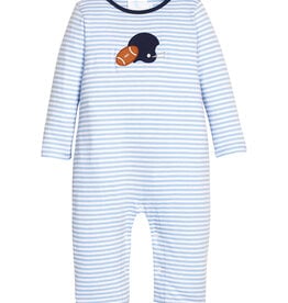 Little English Applique Romper - Football Helmet