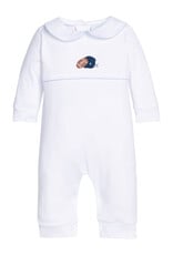 Little English Crochet Playsuit - Football Helmet