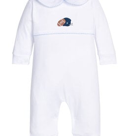 Little English Crochet Playsuit - Football Helmet