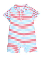 Little English Primary Stripe Peter Pan Polo Romper