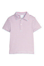 Little English Short Sleeve Polo - Primary Stripe