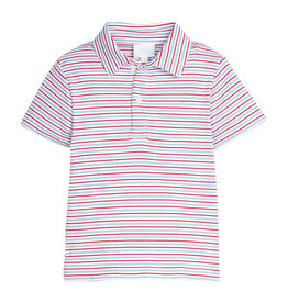 Little English Primary Stripe Short Sleeve Polo