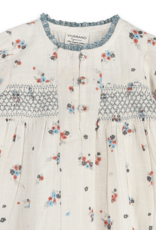 Viverano Juliet Smocked Floral Baby Dress Bloomer Set Organic