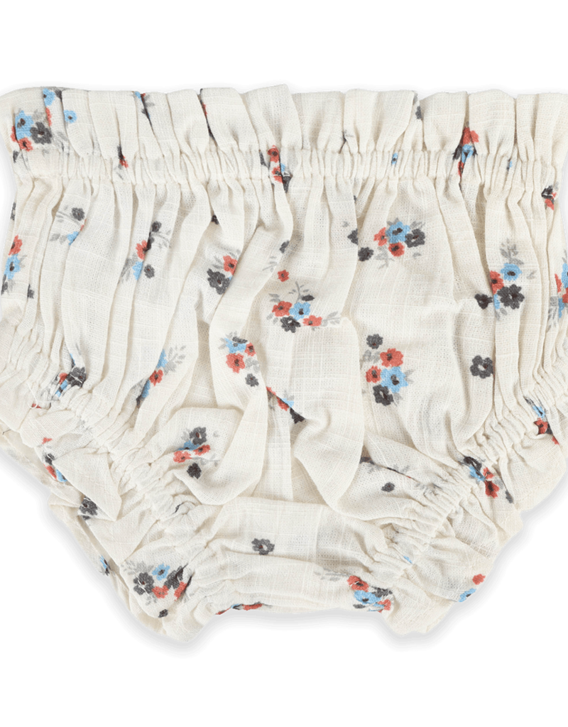 Viverano Juliet Smocked Floral Baby Dress Bloomer Set Organic