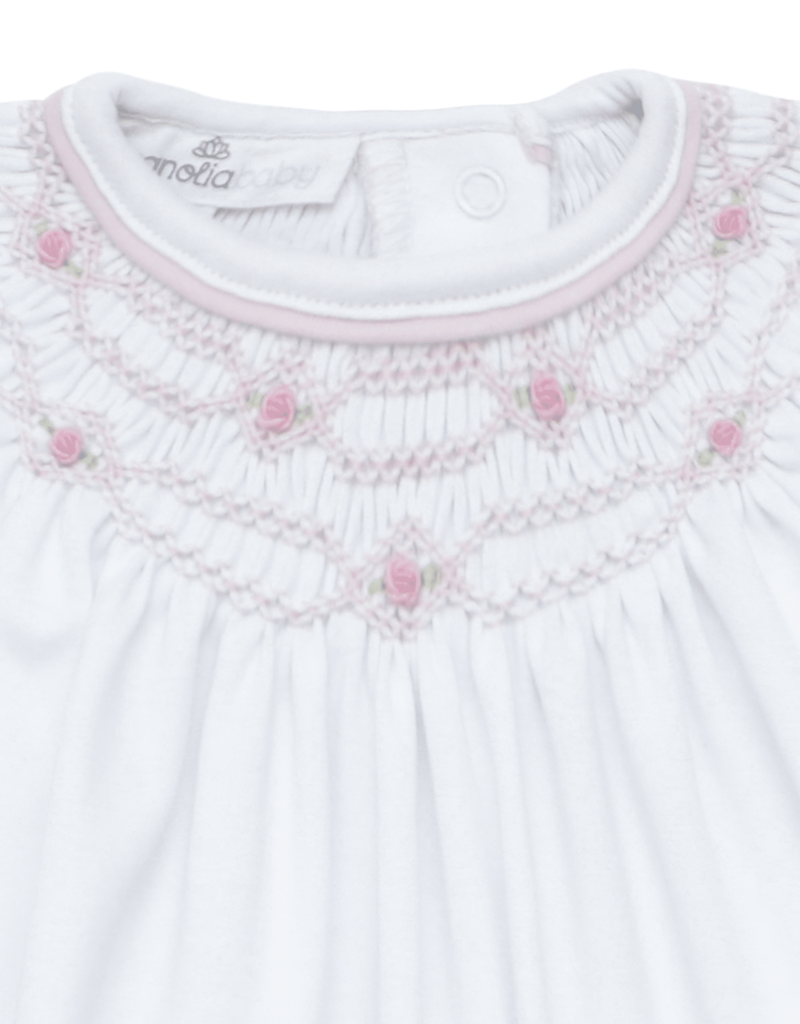 Magnolia Baby Poppy Classic Pink Bishop Footie