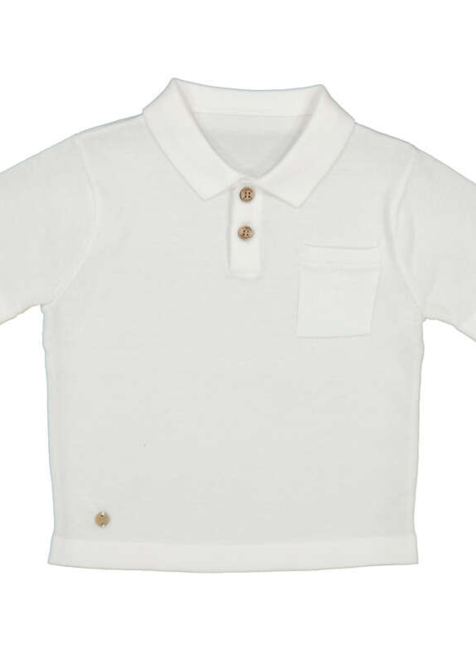 Mayoral Baby Boy S/S Polo Cream