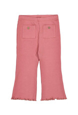 Mayoral Baby Girl Blush Ribbed Flare Leggings