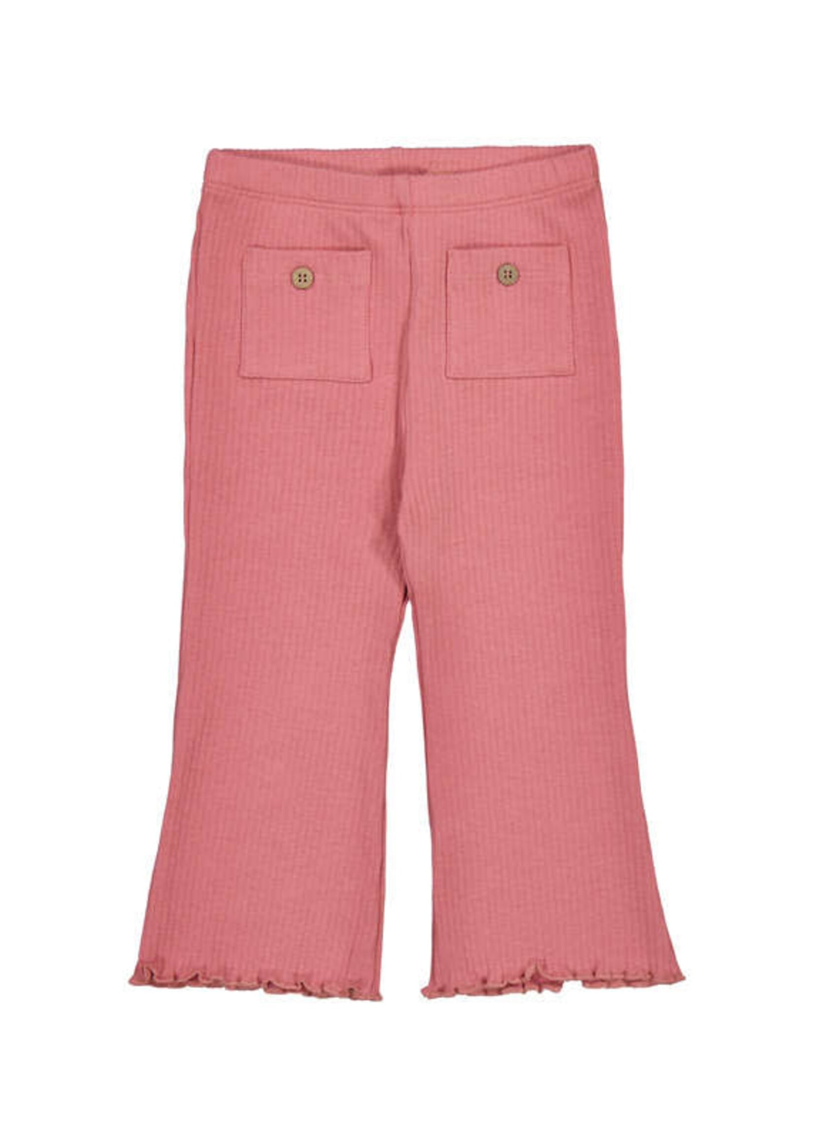 Mayoral Baby Girl Blush Ribbed Flare Leggings