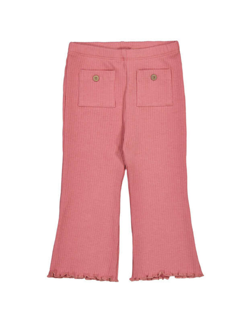 Mayoral Baby Girl Blush Ribbed Flare Leggings