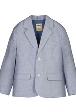 Mayoral Linen Jacket Finely Blue Stripe