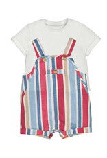 Mayoral Red Stripe Shortall w/Tee
