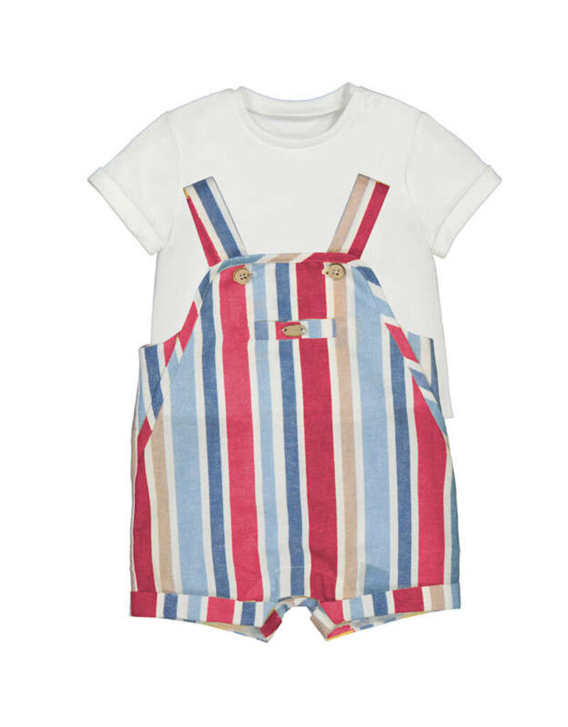 Mayoral Red Stripe Shortall w/Tee