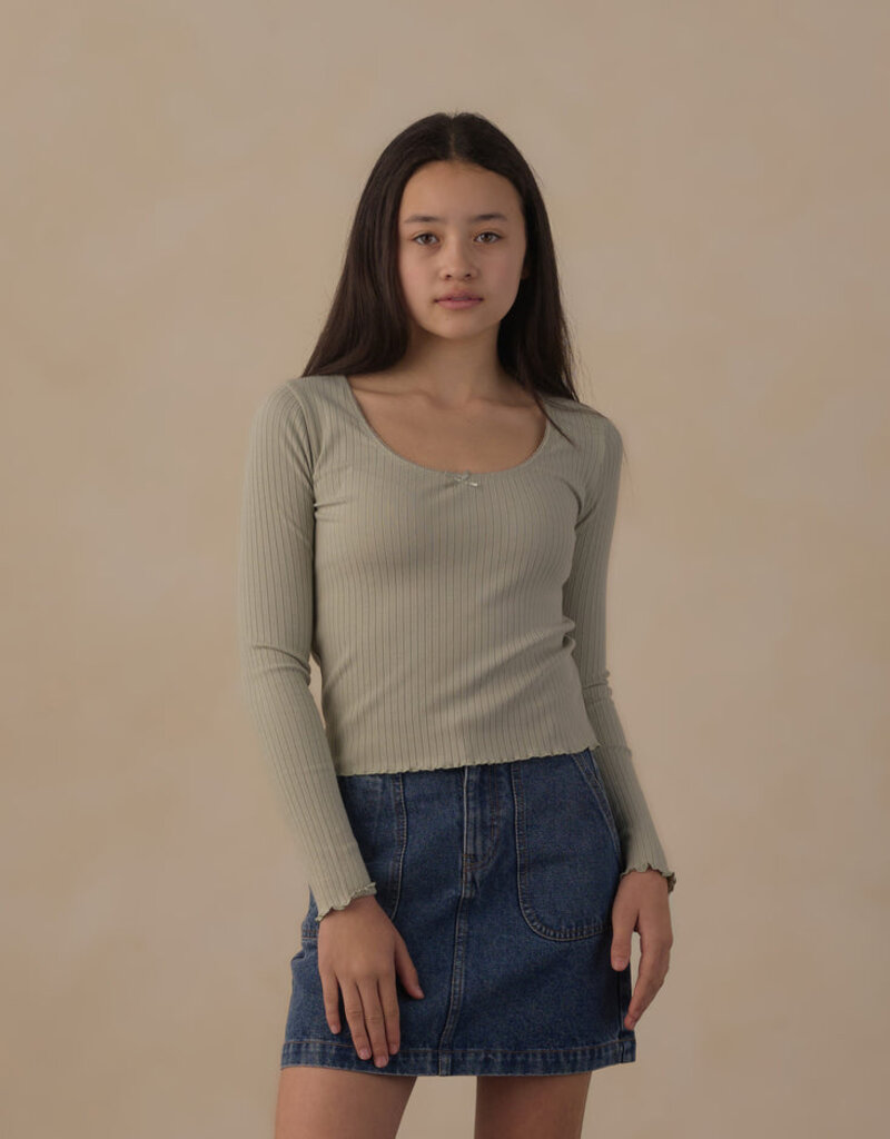 Rylee + Cru LLC TEEN TENNESSEE MINI SKIRT INDIGO