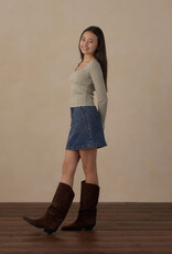 Rylee + Cru LLC TEEN TENNESSEE MINI SKIRT INDIGO