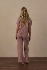 Rylee + Cru LLC TEEN BOXY CROP KNIT TEE ROSEWOOD