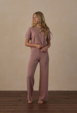 Rylee + Cru LLC TEEN KNIT WIDE LEG PANT ROSEWOOD