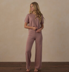 Rylee + Cru LLC TEEN KNIT WIDE LEG PANT ROSEWOOD
