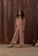 Rylee + Cru LLC POINTELLE KNIT PANT ROSEWOOD