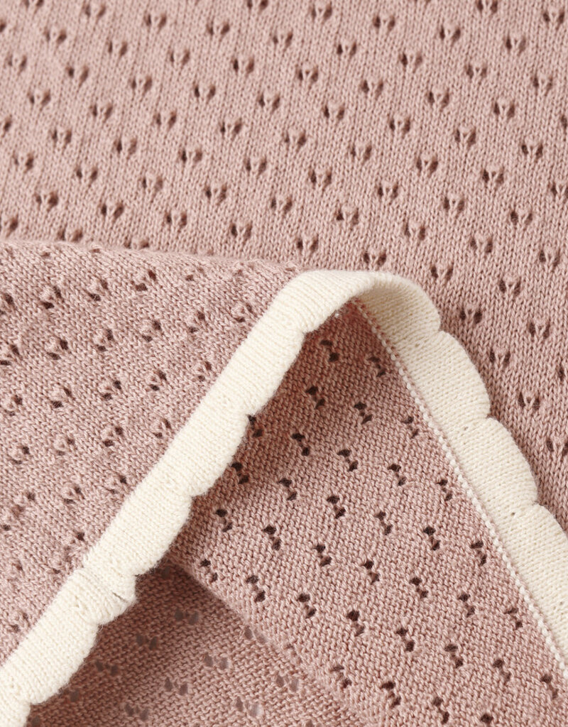 Rylee + Cru LLC POINTELLE KNIT PANT ROSEWOOD
